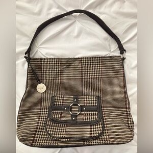 CHAPS Plaid Shoulder Bag/Tote, Preloved. 15x12x4